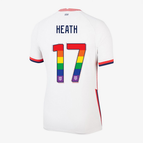 Home Tobin Heath 20/21 Women's Stadium Rainbow Number Jersey