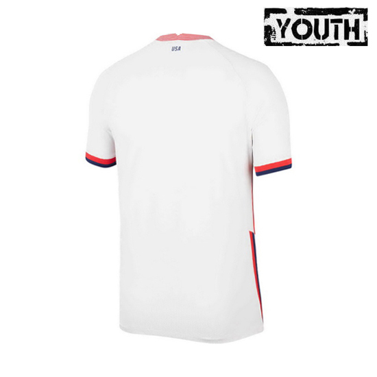 USA White Blank 2020/2021 Youth Stadium Soccer Jersey