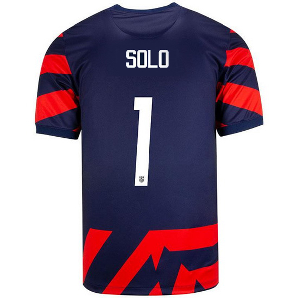USA Navy/Red Hope Solo 2021/22 Men's Stadium Soccer Jersey - Click Image to Close