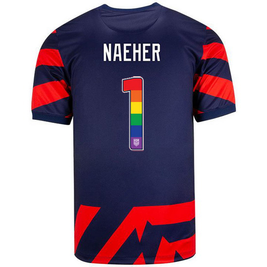 Navy/Red Alyssa Naeher 21/22 Men's Stadium Rainbow Number Jersey
