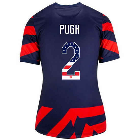 Navy/Red Mallory Pugh 2021/22 Women's Stadium Jersey Independence Day - Click Image to Close