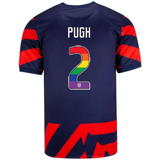 Navy/Red Mallory Pugh 21/22 Men's Stadium Rainbow Number Jersey