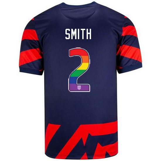 Navy/Red Sophia Smith 21/22 Men's Stadium Rainbow Number Jersey - Click Image to Close