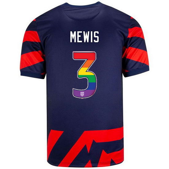 Navy/Red Samantha Mewis 21/22 Men's Stadium Rainbow Number Jersey
