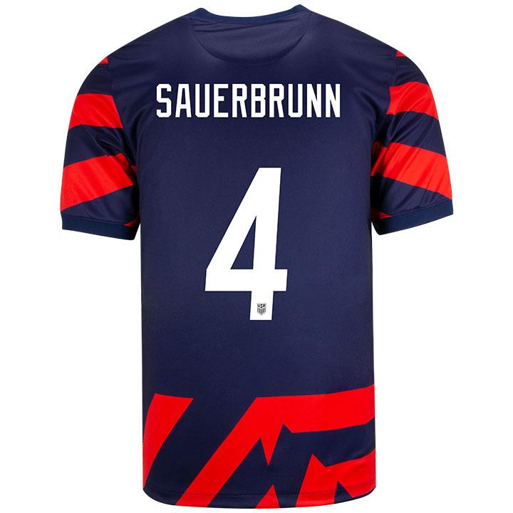 USA Navy/Red Becky Sauerbrunn 2021/22 Men's Stadium Soccer Jersey