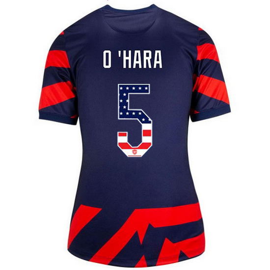 Navy/Red Kelley O'Hara 2021/22 Women's Stadium Jersey Independence Day
