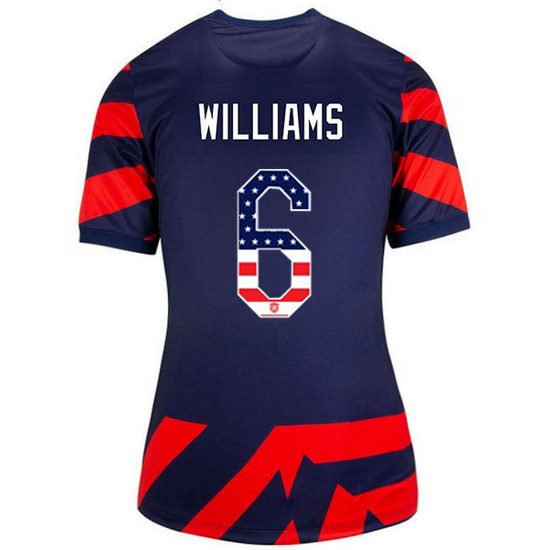 Navy/Red Lynn Williams 2021/22 Women's Stadium Jersey Independence Day