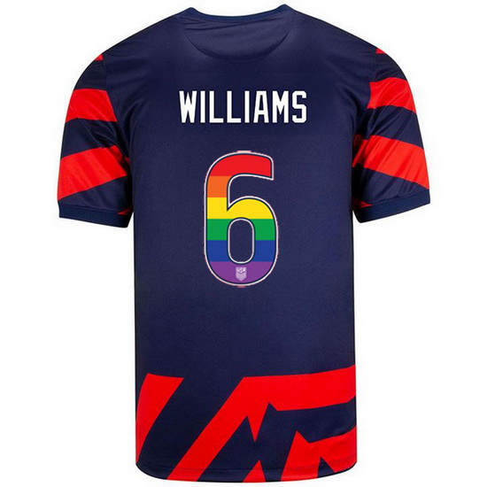 Navy/Red Lynn Williams 21/22 Men's Stadium Rainbow Number Jersey - Click Image to Close