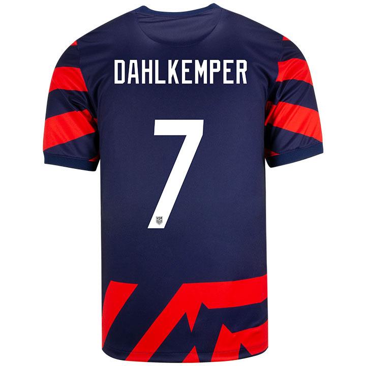 USA Navy/Red Abby Dahlkemper 2021/22 Men's Stadium Soccer Jersey - Click Image to Close
