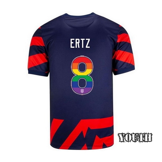 Navy/Red Julie Ertz 2021/22 Youth Stadium Rainbow Number Jersey - Click Image to Close