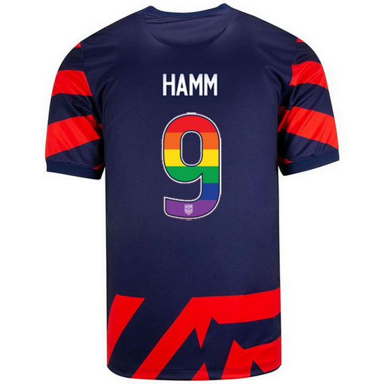 Navy/Red Mia Hamm 21/22 Men's Stadium Rainbow Number Jersey