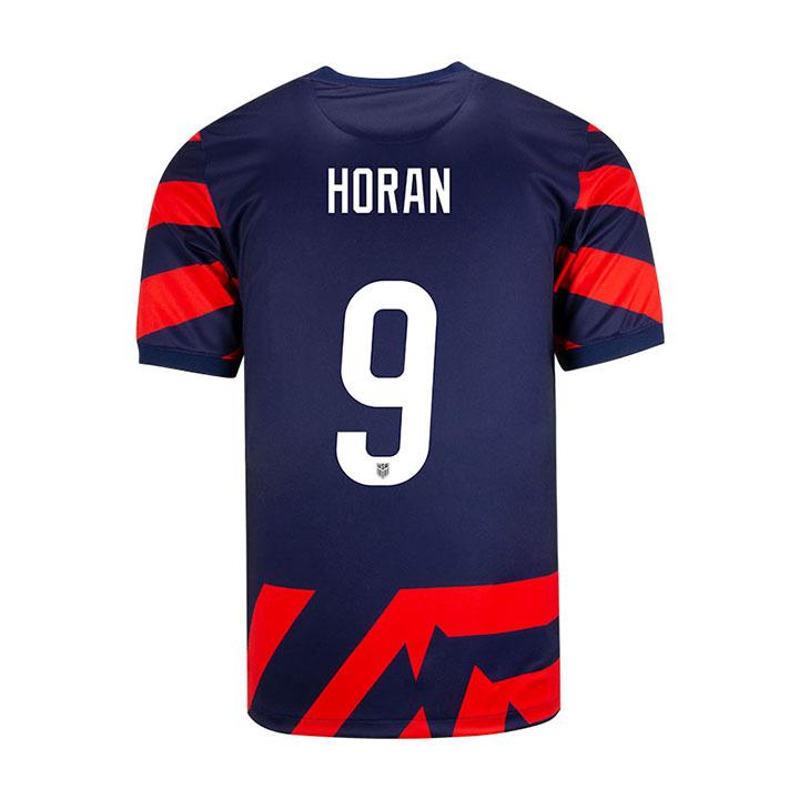 USA Navy/Red Lindsey Horan 21/22 Youth Stadium Soccer Jersey