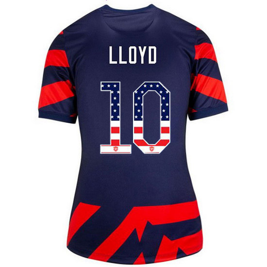 Navy/Red Carli Lloyd 2021/22 Women's Stadium Jersey Independence Day