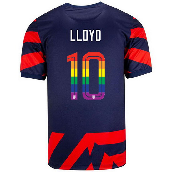 USA Away Carli Lloyd 2021/2022 Men's Stadium PRIDE Jersey