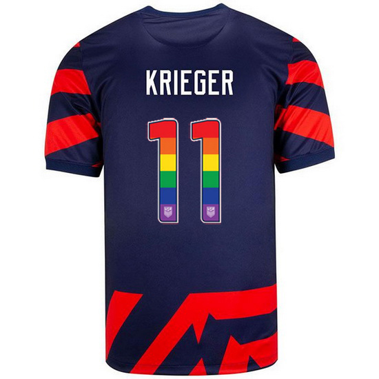 Navy/Red Ali Krieger 21/22 Men's Stadium Rainbow Number Jersey