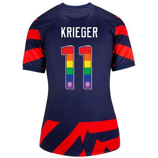 Away Ali Krieger 2021 Women's Stadium Rainbow Number Jersey