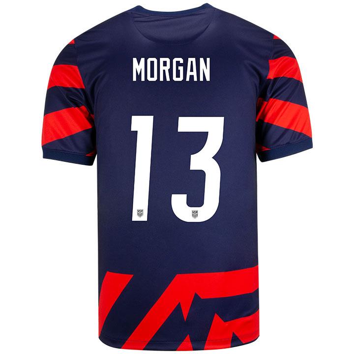 USA Navy/Red Alex Morgan 2021/22 Men's Stadium Soccer Jersey - Click Image to Close