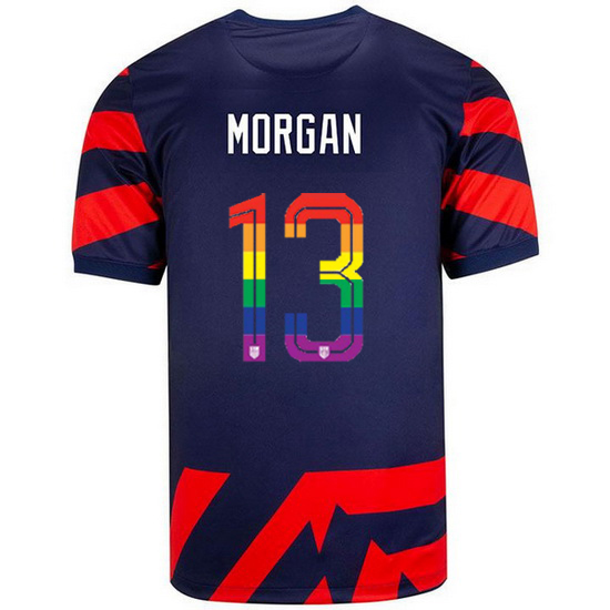 USA Away Alex Morgan 2021/2022 Men's Stadium PRIDE Jersey