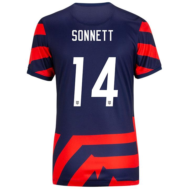 USA Away Emily Sonnett 2021/2022 Women's Stadium Soccer Jersey - Click Image to Close