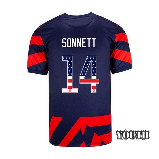 Away Emily Sonnett 2021/2022 Youth Stadium Jersey Independence Day