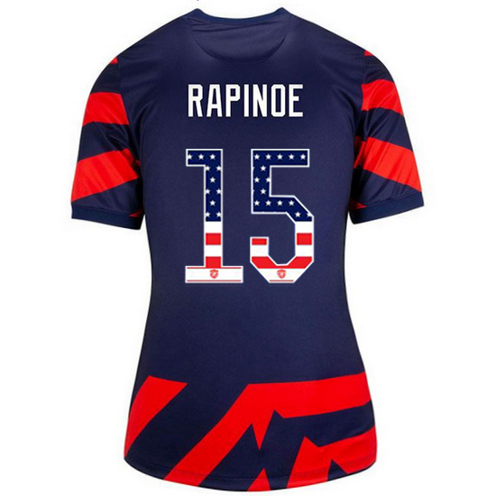 Navy/Red Megan Rapinoe 2021/22 Women's Stadium Jersey Independence Day