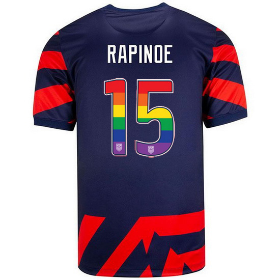 Navy/Red Megan Rapinoe 21/22 Men's Stadium Rainbow Number Jersey