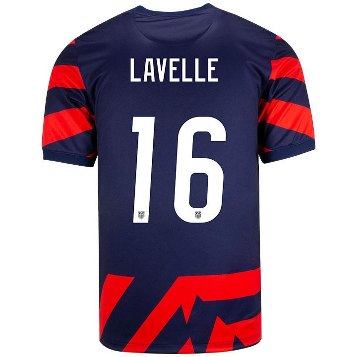 USA Navy/Red Rose Lavelle 2021/22 Men's Stadium Soccer Jersey