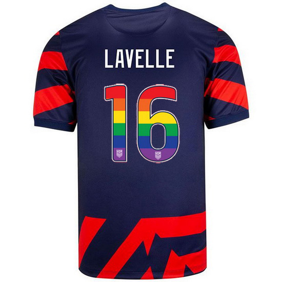 Navy/Red Rose Lavelle 21/22 Men's Stadium Rainbow Number Jersey