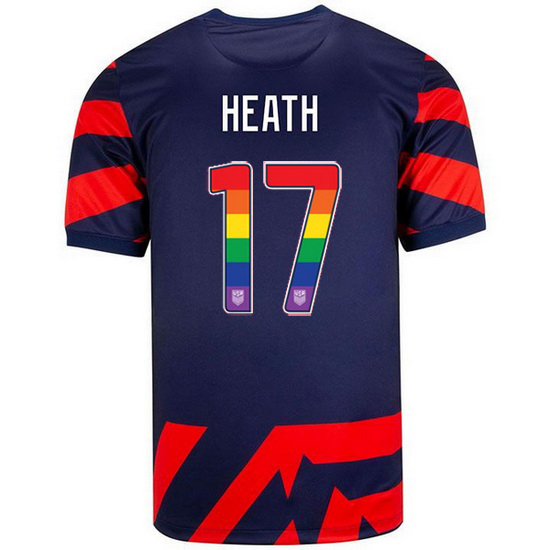 Navy/Red Tobin Heath 21/22 Men's Stadium Rainbow Number Jersey