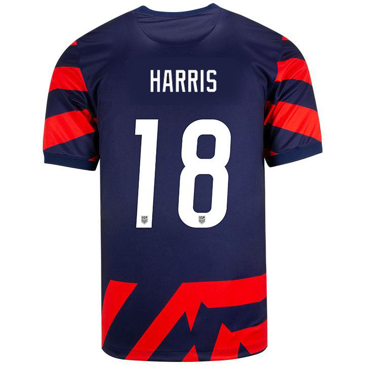 USA Navy/Red Ashlyn Harris 2021/22 Men's Stadium Soccer Jersey