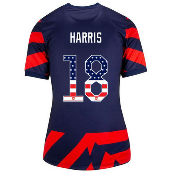 Navy/Red Ashlyn Harris 2021/22 Women's Stadium Jersey Independence Day - Click Image to Close