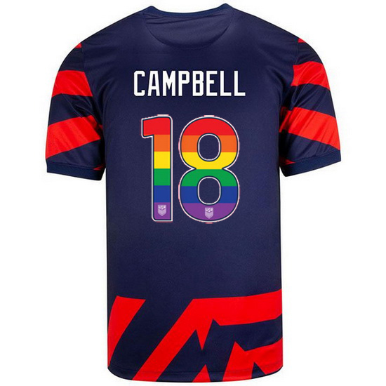 Navy/Red Jane Campbell 21/22 Men's Stadium Rainbow Number Jersey