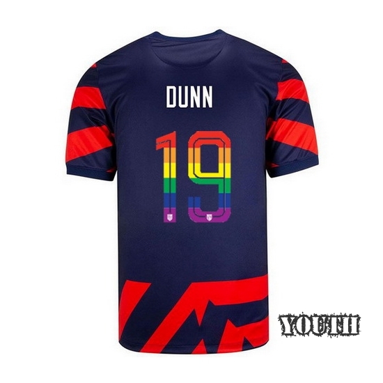 USA Away Crystal Dunn 2021 Youth Stadium PRIDE Jersey - Click Image to Close