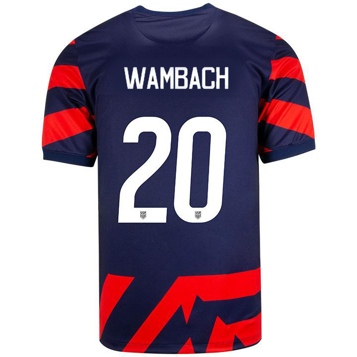 USA Navy/Red Abby Wambach 2021/22 Men's Stadium Soccer Jersey
