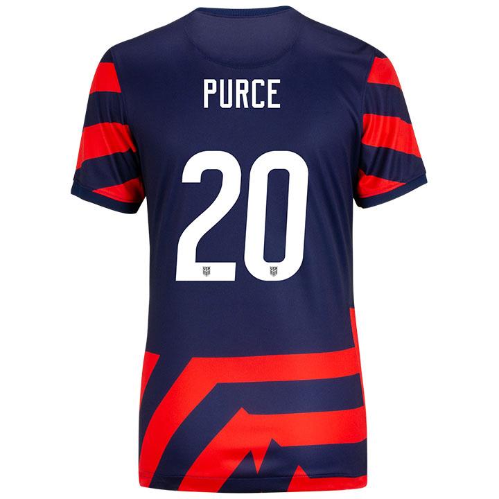 USA Away Margaret Purce 2021/2022 Women's Stadium Soccer Jersey - Click Image to Close