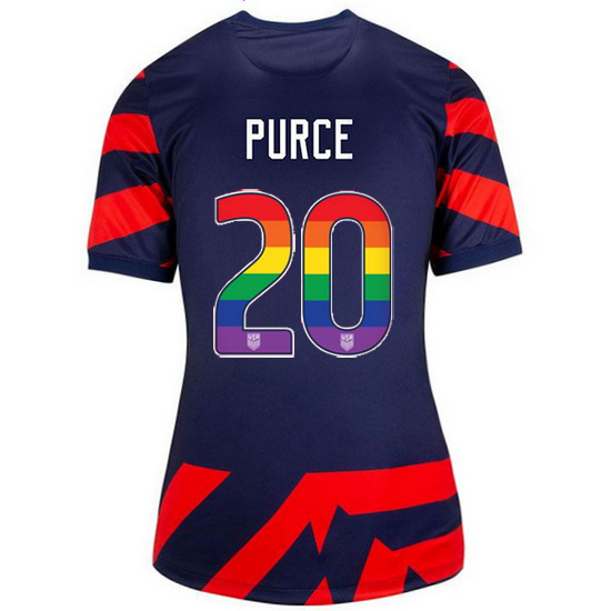 Away Margaret Purce 2021 Women's Stadium Rainbow Number Jersey