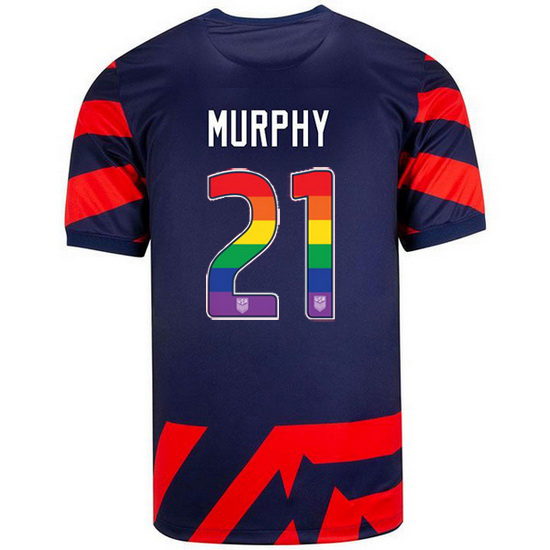 Navy/Red Casey Murphy 21/22 Men's Stadium Rainbow Number Jersey