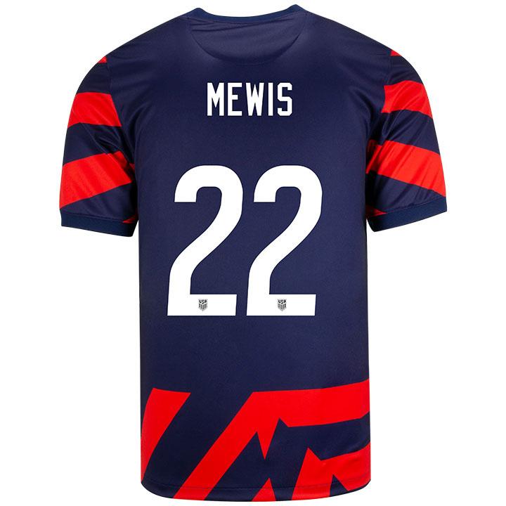 USA Navy/Red Kristie Mewis 2021/22 Men's Stadium Soccer Jersey