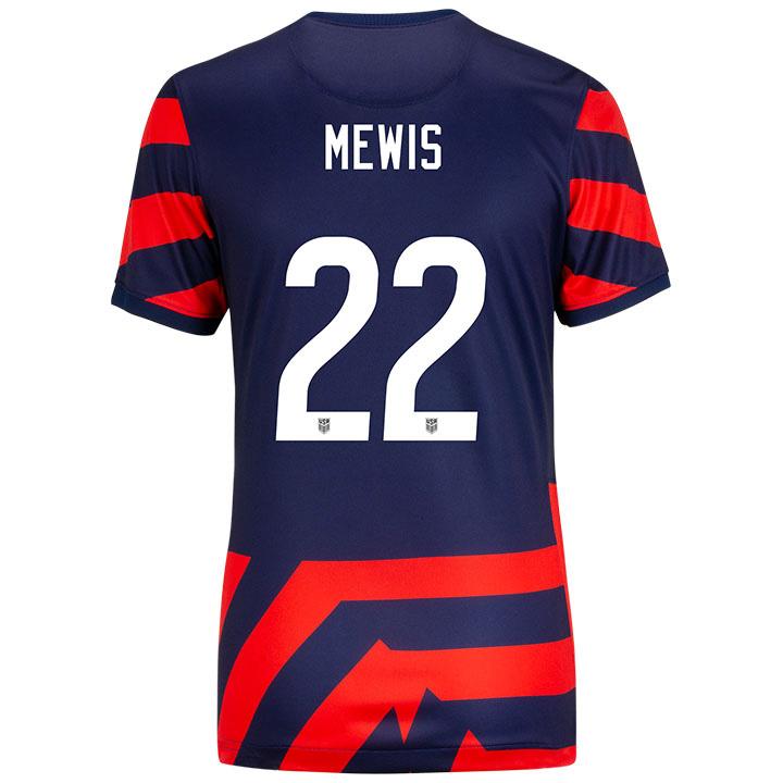USA Away Kristie Mewis 2021/2022 Women's Stadium Soccer Jersey - Click Image to Close