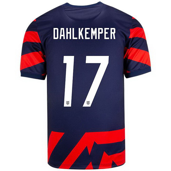 USA Navy/Red #17 Abby Dahlkemper 2021/22 Men's Soccer Jersey