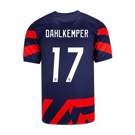 USA Navy/Red #17 Abby Dahlkemper 21/22 Youth Stadium Jersey - Click Image to Close