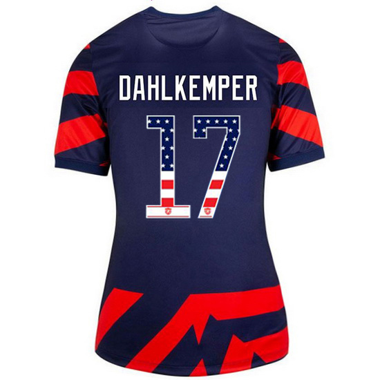 Navy/Red #17 Abby Dahlkemper 2021/22 Women's Jersey Independence Day