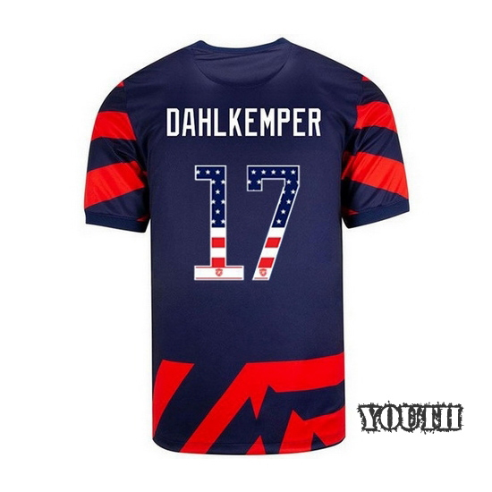Away #17 Abby Dahlkemper 2021/2022 Youth Jersey Independence Day
