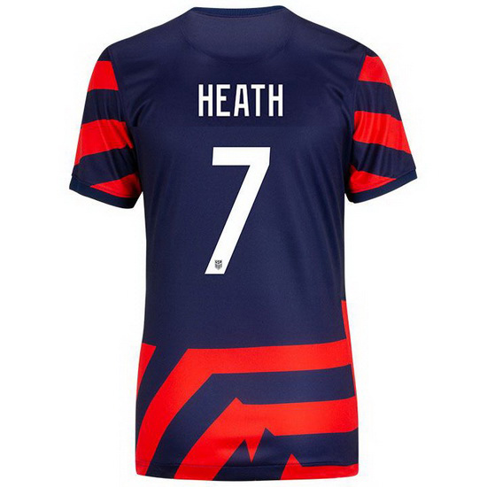 USA Away #7 Tobin Heath 2021/2022 Women's Stadium Jersey