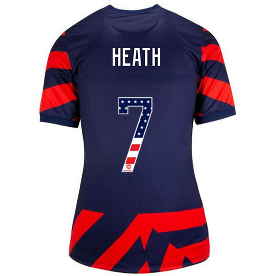 Navy/Red #7 Tobin Heath 2021/22 Women's Jersey Independence Day - Click Image to Close
