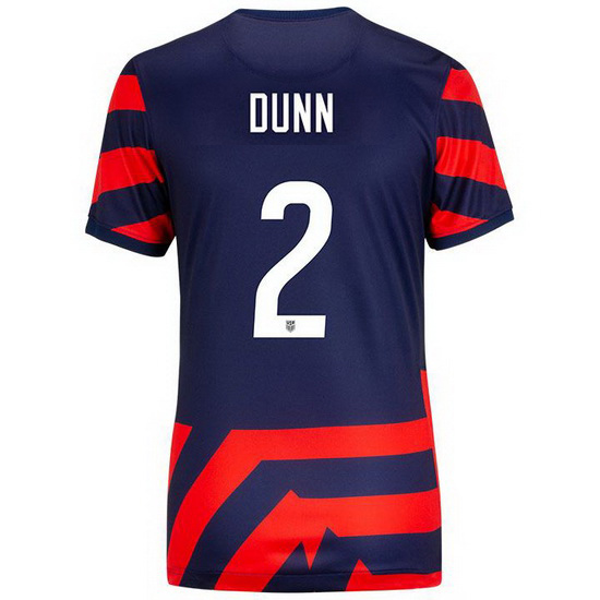 USA Away #2 Crystal Dunn 2021/2022 Women's Stadium Jersey