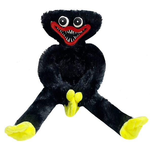 Black Poppy Playtime Plush Toys Huggy Wuggys Horror Doll