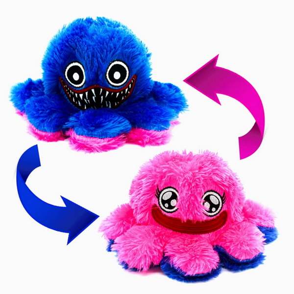 Blue/Pink Octopus Plush Huggy Wuggy Toy for Boy and Girl