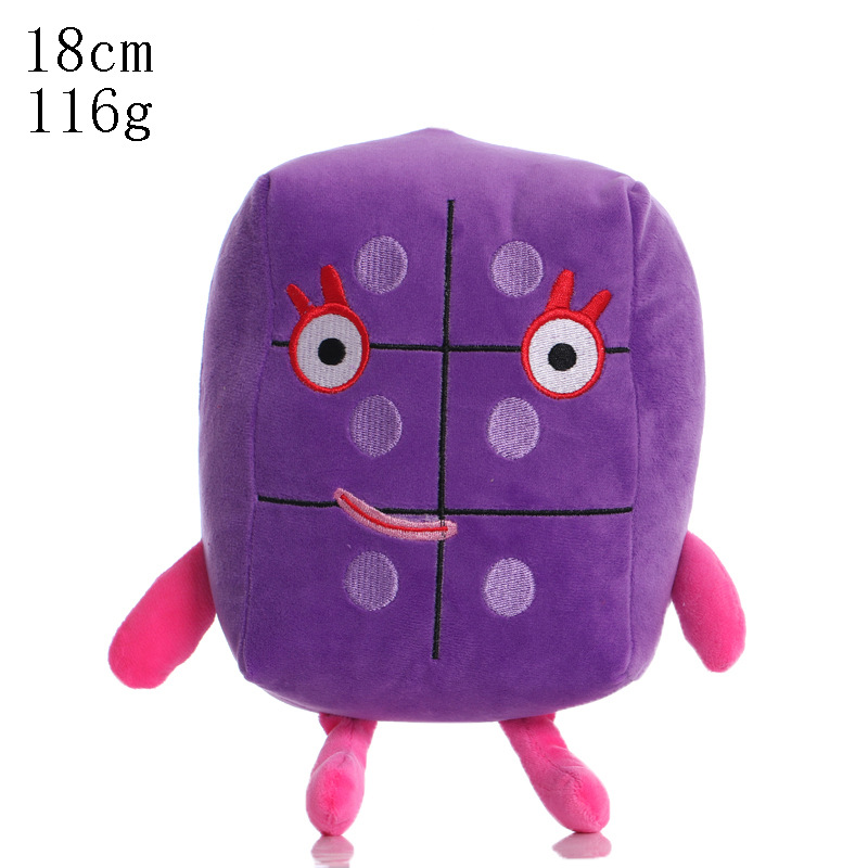 Number Six Plush Digital Stuffed Toys Party Supplies for Girls Boys