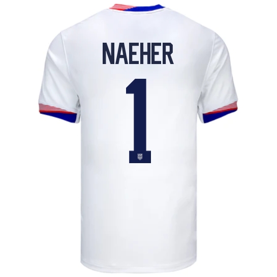 USA Alyssa Naeher 2024 Home Men's Stadium Soccer Jersey - Click Image to Close